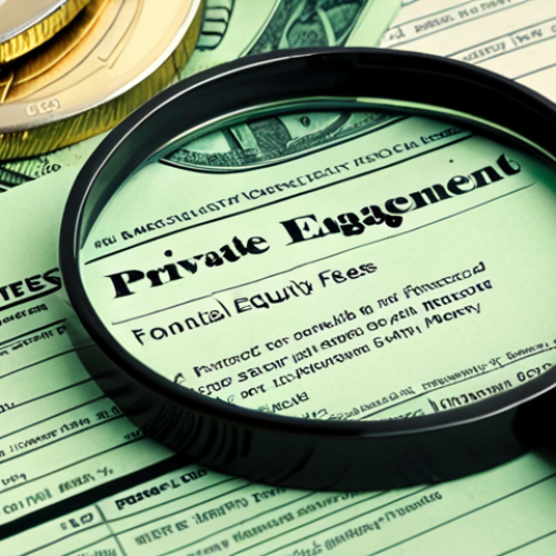 Home 23 **
A close-up shot of a magnifying glass over a private equity fund agreement. The financial jargon is slightly blurred, but the focus is on the fine print regarding management fees and carried interest. In the background, a concerned investor scratches their head. The color palette is muted, with a slight emphasis on the green of money. The style should be realistic, like a photograph illustrating a financial article.
**