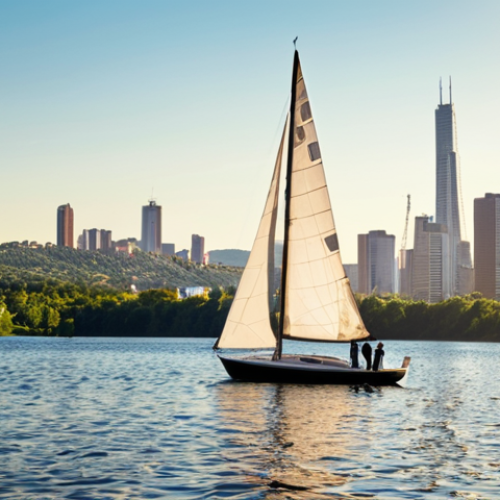 Home 21 **
A person calmly adjusts the sails on a small sailboat on a sunny lake. The background shows a distant, modern cityscape. The overall mood is peaceful and in control. This visual represents the concept of asset rebalancing as a way to steer your financial portfolio calmly, even amidst a potentially volatile market (the distant city symbolizing the market).
**