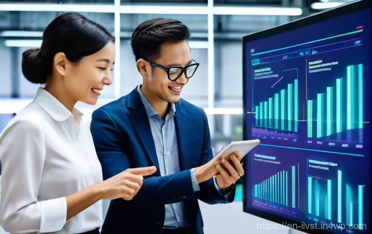 사모펀드에 대한 사회적 인식 변화 - **Prompt:** A group of four diverse professionals, two men and two women of varying ethnicities and ...