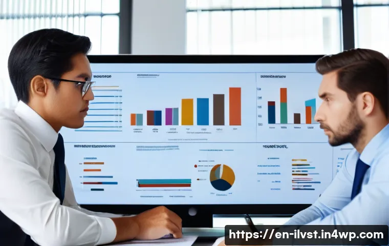 사모펀드 투자에 대한 신뢰도 조사 - **Image Prompt: Deep Dive Due Diligence**
    A group of diverse, professionally dressed business pr...